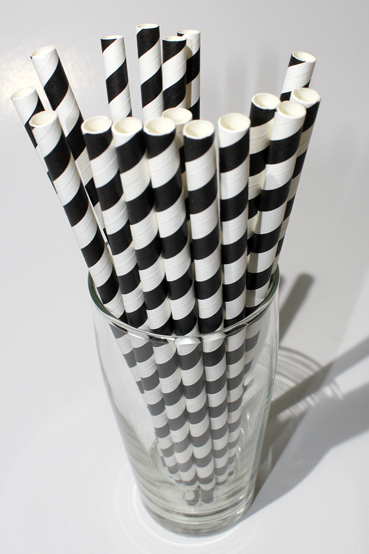 Black Thick Straws (Long) – Ecstacy Limited